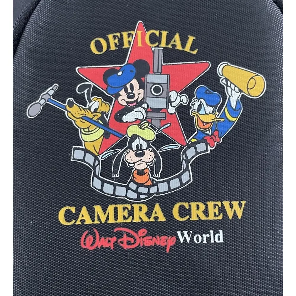 Vintage Walt Disney World Camera Crew Bag/Case w Strap 2 Pocket Mickey Mouse WDW